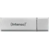 Intenso Alu Line Typ-A 8GB USB-Stick Silber Mit Schutzkappe, bis zu 28 MB/s, USB 2.0