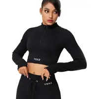 Yeaz Sporttop "Top RUNWAY", Kinder, Gr. L, schwarz, Obermaterial: 87% Nylon NY. 13% Elasthan EL., Tops Sporttop