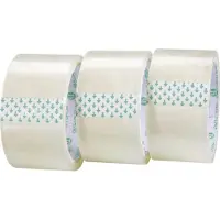 Toolcraft 1563956 Emballagetape Transparent (L x B) 50 m x 48 mm 3 stk