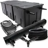 SunSun Filter Set 90000l Teich 72W Teichklärer NEO10000 80W Pumpe 25m Schlauch