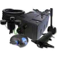 SunSun TeichFilter Set 60000l 24W UVC 100W Pumpe Schlauch Skimmer Springbrunnen