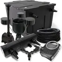 SunSun TeichFilter 60000l 24W UVC NEO10000 Pumpe Schlauch Skimmer Springbrunnen