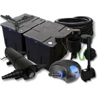 SunSun Filter Set 60000l Teich 36W UVC 100W Pumpe Schlauch Skimmer Springbrunnen