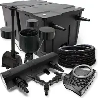 SunSun Filter 60000l Teich 36W UVC NEO10000 Pumpe Schlauch Skimmer Springbrunnen
