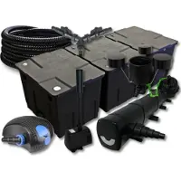 SunSun Filter Set 90000l Teich 72W UVC 100W Pumpe Schlauch Skimmer Springbrunnen