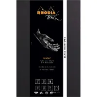 Rhodia Touch Black Maya pad A4+ 50 Blatt blanko 120g - Schwarz 116112C