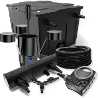 SunSun Teichfilter Set 60000l 24W Klärer NEO8000 70W Pumpe 25m Schlauch Skimmer