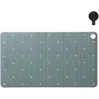 Sealskin Antirutsch-Duschmatte Ribb Sage Inklusive Schwarzem Haken Mit Saugnapf - 40 x 70 cm