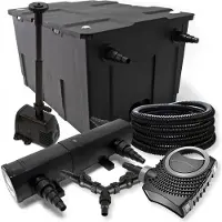 SunSun Teichfilter Set 60000l 24W Klärer NEO8000 70W Pumpe Schlauch Springbrunne