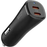 Spigen ArcStation Essential | Auto-Schnellladegerät - 1x USB-C 30 Watt + 1x USB-C 20 Watt - Schwarz