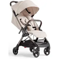 Silver cross Kinderwagen Clic Mandel, Einhand-Klappfunktion, verstellbare Fußstütze und Rückenlehne, 5,95 kg