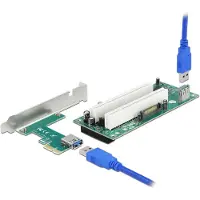 DeLOCK Riser Karte PCI Express x1 zu 2x PCI 32 Bit Slot 60cm