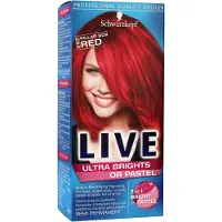 Schwarzkopf LIVE Ultra Brights oder Pastel semi-permanente Haarfarbe Farbe 092 Pillar Box Red