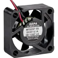 SEPA MFB25F05 Aksial ventilator 5 V/DC 4.2 m³/h (L x B x H) 25 x 25 x 10 mm