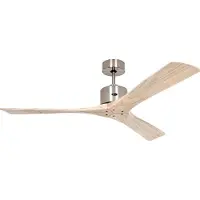 CasaFan Macau Deckenventilator, chrom/holz, Fernbedienung - , Macau, Holz, für Wohnzimmer, Holz, Modern