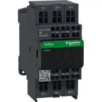 Schneider TeSys Deca Leistungsschütz 12A AC-3 1NC + 1NO 24V DC LC1D123BL