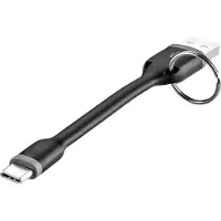 Renkforce USB-Kabel USB 2.0 USB-A Stecker, USB-C Stecker 0.10 m Schwarz RF-3425172
