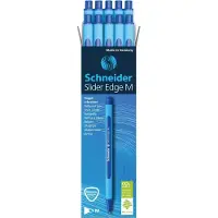 Schneider Kugelschreiber Slider Edge, M, blau, 10 Stück