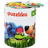 Cubika P13531 Puzzles Animal Family, Multi Color