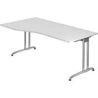 Hjh OFFICE PRO BELA 18 S - Weiß 180 x 100