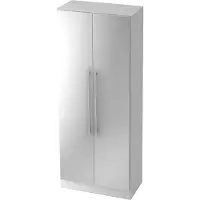 Hjh OFFICE PRO SIGNA G 7100 RE - 5 OH Schrank Relinggriff Kunststoff Weiß/Silber
