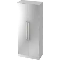 Hjh OFFICE PRO SIGNA G 7100 CE - 5 OH Schrank Chromgriff Metall Weiß/Silber