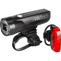 Cateye Beleuchtungskit GVolt 60 Kit HL-EL550GNRC 60 - starkes StVZO-Fahrradli....