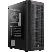 Aerocool Beam, PC, Schwarz, ATX, micro ATX, Mini-ITX, Gaming, Blau, Grün, Rot, Vorderseite, Seite