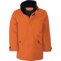 Kariban Herren Parka Kapuzenparka Regenmantel Isolierjacke Winterjacke, Größe:S, Farbe:Orange