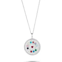 Jette Damen-Kette 925er Silber 85 Zirkonia Jette Silber