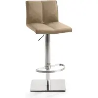 Mayer Bar-/Tresenhocker 1285 Gestell Edel- stahl , Sitzschale beige,