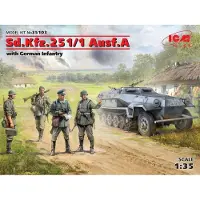 ICM Sd.Kfz.251/1 Ausf.A with German Infantry