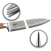 Stoneline Hammerschlag Kochmesser 34 cm, aus Damaszenerstahl