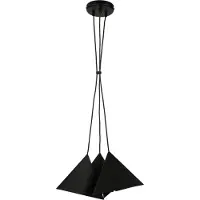 Licht-Erlebnisse Pendelleuchte Modern "Set" Schwarz Metall 3-flammig Hängelampe Wohnzimmer Esszimmer Esstisch