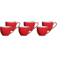 Ritzenhoff & Breker Espressotasse 80ml 6er Set Doppio rot