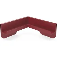 MAGNETOPLAN MAGNETOP. Eckablageschale Infinity Wall 114663003 rubinrot 42x42x8.5cm