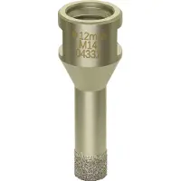 Diewe Fliesenbohrer Diamantbohrer M14 - Trockenbohrer Premium 7 - Bohrer ø 12mm