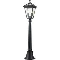Elstead Lighting Elstead Alford Place Außen-Außenstehleuchte E14 2-fach Museum Schwarz Klar IP44