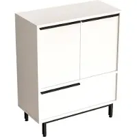 Skye Decor , On8A-W, Küchenschrank, 100 % MELAMINBESCHICHTETE SPANPLATTEN, Weiß, 74,8 x 35,5 x 90,4 cm