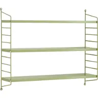En.casa Modulares Wandregal Strängnäs 3er Set Olivgrün