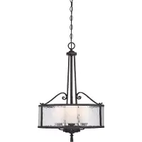 Elstead Lighting Elstead Adonis Hängeleuchte E27 3-fach Kirsche Dunkel