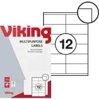 Viking Multifunktionsetiketen 105x48mm