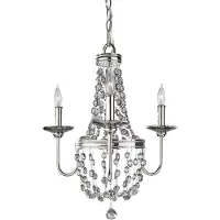 Elstead Lighting Malia Kronleuchter E14 3-fach Poliertes Nickel