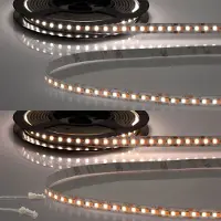 ISOLED LED CRI919/940 MiniAMP Flexband Streifen, 12V, 15W, IP20, weißdyn., 120cm, Kabel beids. + maleAMP, 240 LED/m