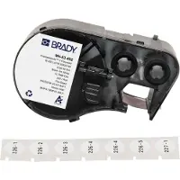 Brady M4-83-492, FreezerBondz II(TM), Polyester, Schwarz auf weiss, 12.53 mm Deckeletikett, permane