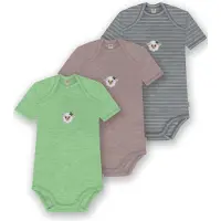 Normani 3er Set Baby Merino Body Kurzarm „Tauranga" - 9299
