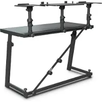 Gravity FDJT01 DJ-Pult mit Lautsprecher- und Laptop-Ablage