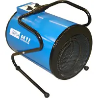 Güde GH 9 E, Elektrischer Raumheizlüfter, 1,6 m, Flur, Schwarz, Blau, Drehregler, 9000 W