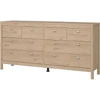 Ebuy24 Madrid Kommode 8 Schubladen Eichen-Nachbildung.