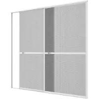 CULEX 101340101-VH Fliegengitter Doppelschiebetür Schiebetür weiss 240x240cm
